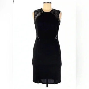 Woman KURT THOMAS Black Sleeveless Paillette Sequin Cocktail Dress Sz 6 EUC USA